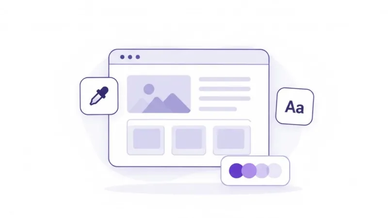 Website theme grab animation