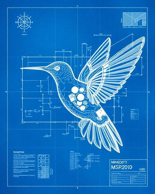 Blueprint schematic style preview