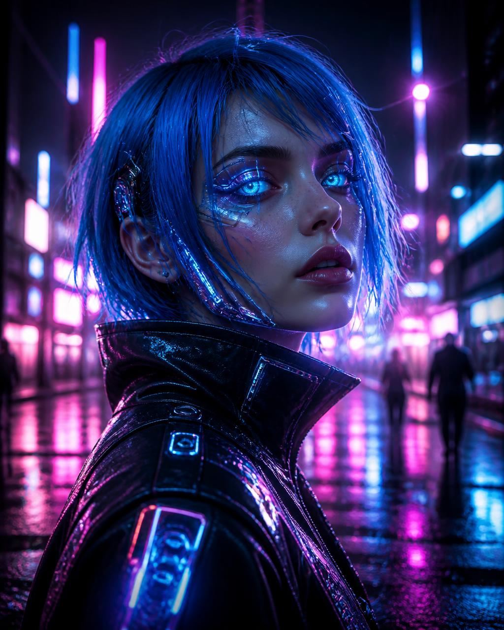 Cyberpunk portrait style preview