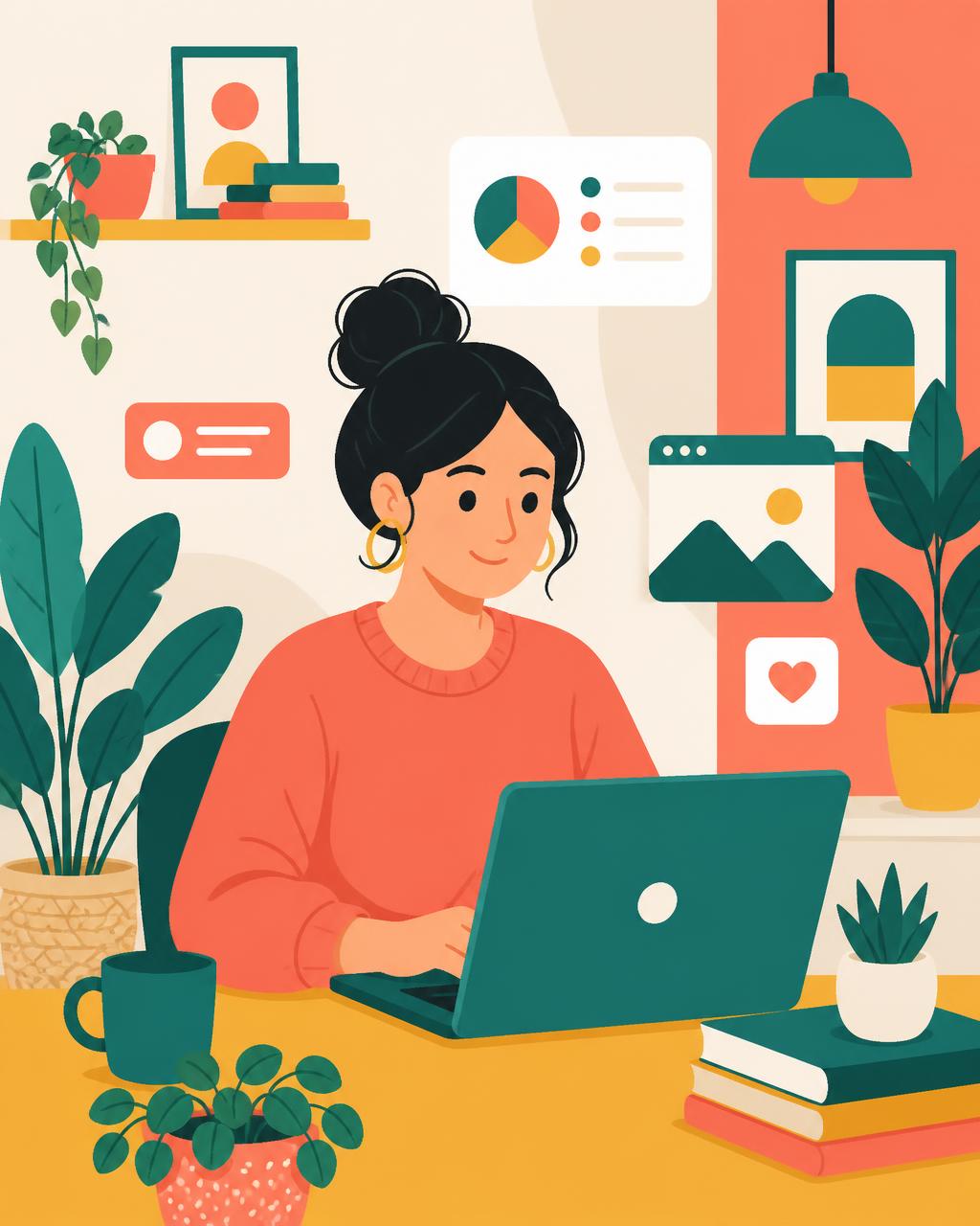 Flat vector style preview