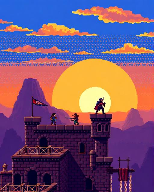 Pixel / 8-bit style preview