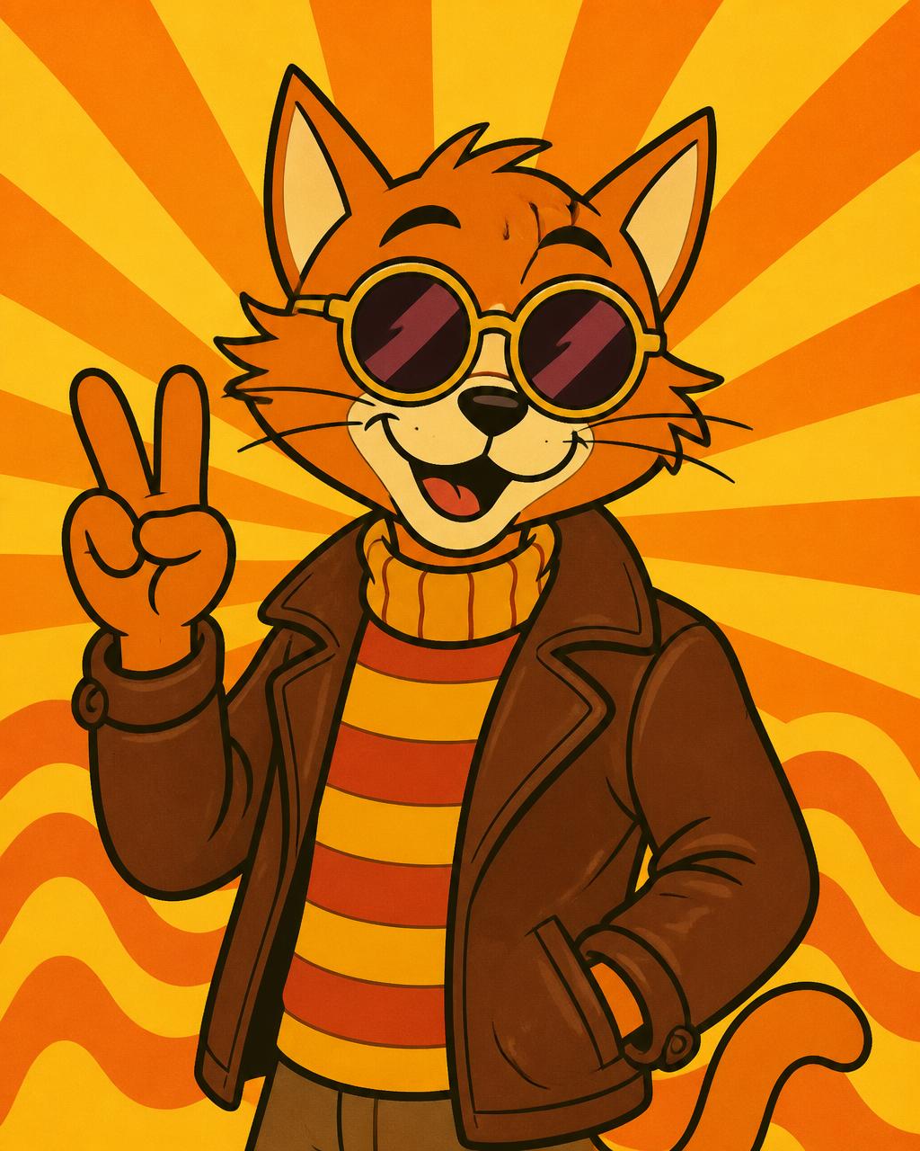 Retro character style preview